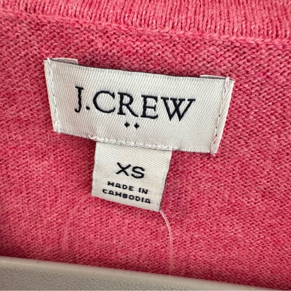 NWT J Crew Cotton Cashmere Petal Pink Polo XS - Picture 2 of 8